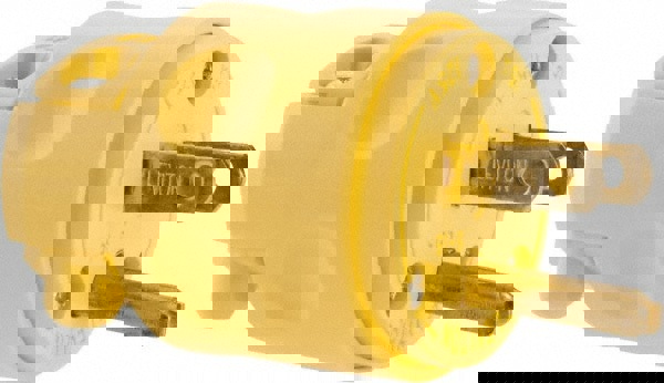 Straight Blade Plug: Residential, 5-15P, 125VAC, Yellow